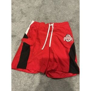 Vintage Ohio State Buckeyes Men's Large Y2K Board Shorts Swim Trunks Collegiate
